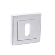 This is an image of STATUS Key Escutcheon on Square Rose - Polished Chrome available to order from Trade Door Handles.