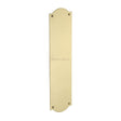 This is an image of a Heritage Brass - Fingerplate 305 x 77mm - Satin Brass Finish, s640-sb that is available to order from Trade Door Handles in Kendal.