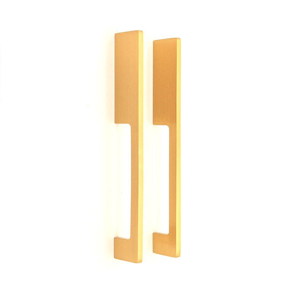 This is an image of Spira Brass - Sleek Bar Handles Satin Brass Small   available to order from trade door handles, quick delivery and discounted prices.