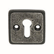 This is an image of Spira Brass - Square Escutcheon Pewter   available to order from trade door handles, quick delivery and discounted prices.