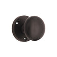 This is an image of Spira Brass - Victorian Door Knob Matt Black   available to order from trade door handles, quick delivery and discounted prices.