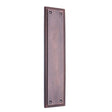 This is an image of Spira Brass - Georgian Finger Plate 285mm Aged Bronze   available to order from trade door handles, quick delivery and discounted prices.