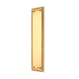 This is an image of Spira Brass - Georgian Finger Plate 285mm Polished Brass   available to order from trade door handles, quick delivery and discounted prices.