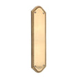 This is an image of Spira Brass - Georgian Half Round  Finger Plate 295mm Satin Brass   available to order from trade door handles, quick delivery and discounted prices.