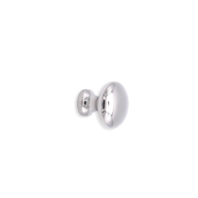 This is an image of Spira Brass - Mushroom 25mm Cupboard Knob Polished Nickel   available to order from trade door handles, quick delivery and discounted prices.