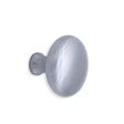 This is an image of Spira Brass - Mushroom 38mm Cupboard Knob Satin Chrome   available to order from trade door handles, quick delivery and discounted prices.