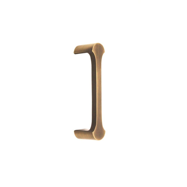 This is an image of Spira Brass - Tulip Pull Handle 115mm Antique Brass   available to order from trade door handles, quick delivery and discounted prices.