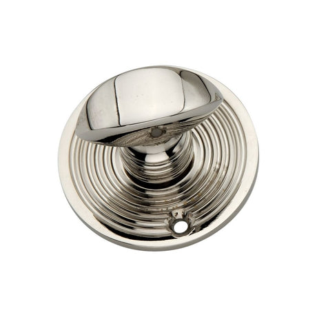 This is an image of Spira Brass - Beehive Turn & Release  Polished Nickel   available to order from trade door handles, quick delivery and discounted prices.