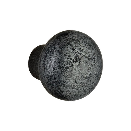 This is an image of Spira Brass - Round 40mm Cupboard Knob Pewter   available to order from trade door handles, quick delivery and discounted prices.