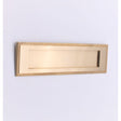 This is an image of Spira Brass - Georgian Letter Plate 250mm Satin Brass   available to order from trade door handles, quick delivery and discounted prices.