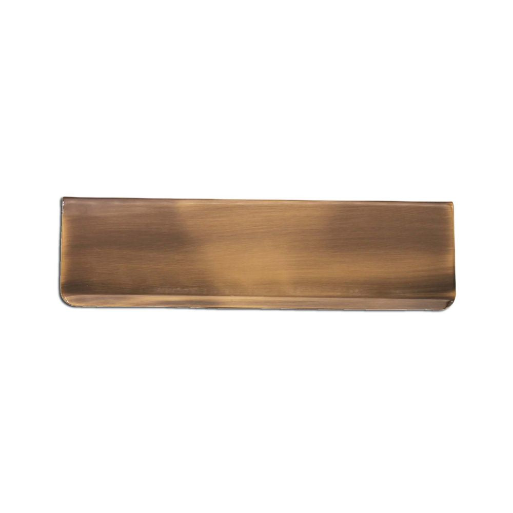 This is an image of Spira Brass - Tidy Flap 300 x 87mm Antique Brass   available to order from trade door handles, quick delivery and discounted prices.