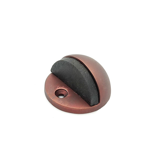 This is an image of Spira Brass - Half Moon Door Stopper Aged Bronze   available to order from trade door handles, quick delivery and discounted prices.