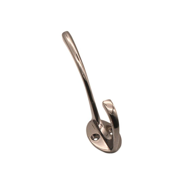 This is an image of Spira Brass - Victorian Coat Hook 87mm Black Nickel   available to order from trade door handles, quick delivery and discounted prices.