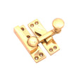 This is an image of Spira Brass - Quadrant Sliding Arm Fastener Polished Brass   available to order from trade door handles, quick delivery and discounted prices.