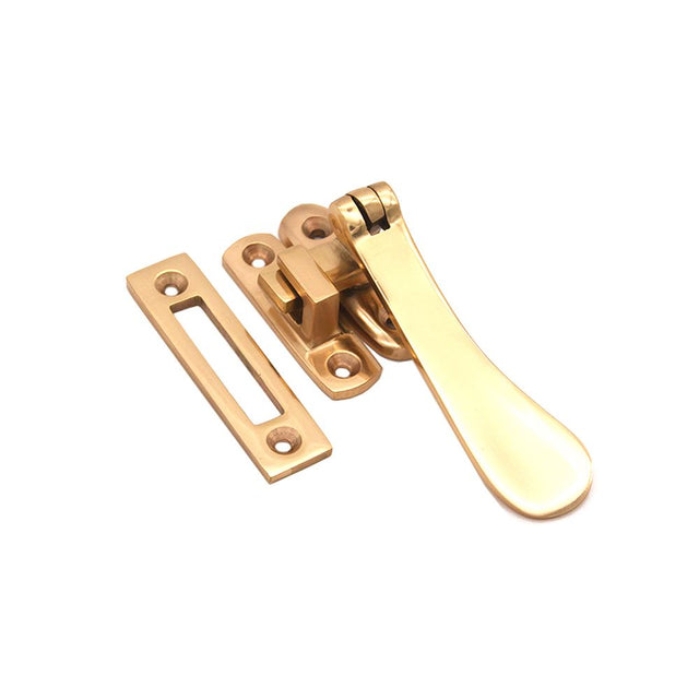 This is an image of Spira Brass - Casement Fastener Polished Brass   available to order from trade door handles, quick delivery and discounted prices.