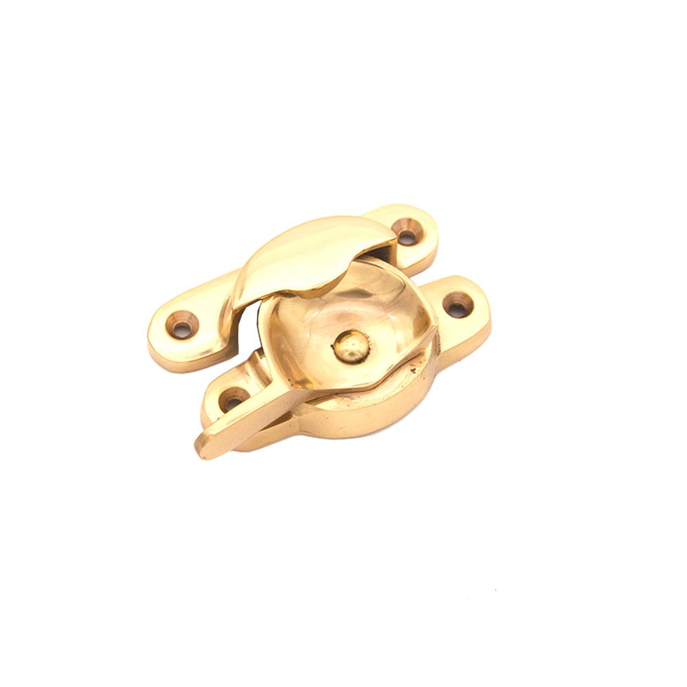 This is an image of Spira Brass - Fitch Fastener Polished Brass   available to order from trade door handles, quick delivery and discounted prices.