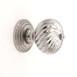 This is an image of Spira Brass - Burcot Mortice Door Knob Polished Nickel   available to order from trade door handles, quick delivery and discounted prices.