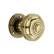 This is an image of Spira Brass - Bloxwich 50mm Rim/Mortice Door Knob Aged Brass   available to order from trade door handles, quick delivery and discounted prices.