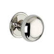 This is an image of Spira Brass - Cottage Large 50mm Rim/Mortice Door Knob Polished Nickel   available to order from trade door handles, quick delivery and discounted prices.