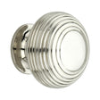 This is an image of Spira Brass - Beehive Large 40mm Cupboard Knob Polished Nickel   available to order from trade door handles, quick delivery and discounted prices.