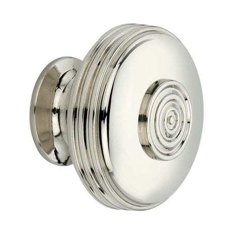 This is an image of Spira Brass - Bloxwich Large 40mm Cupboard Polished Nickel   available to order from trade door handles, quick delivery and discounted prices.