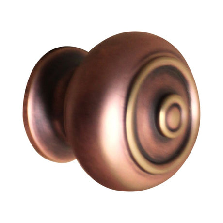 This is an image of Spira Brass - Bloxwich Small 30mm Cupboard Knob Aged Bronze   available to order from trade door handles, quick delivery and discounted prices.