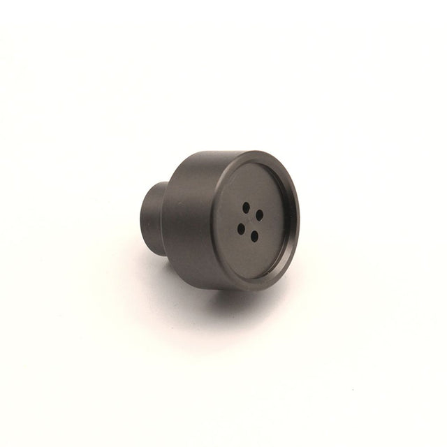 This is an image of Spira Brass - Button Cupboard Door Knob Gun metal grey   available to order from trade door handles, quick delivery and discounted prices.