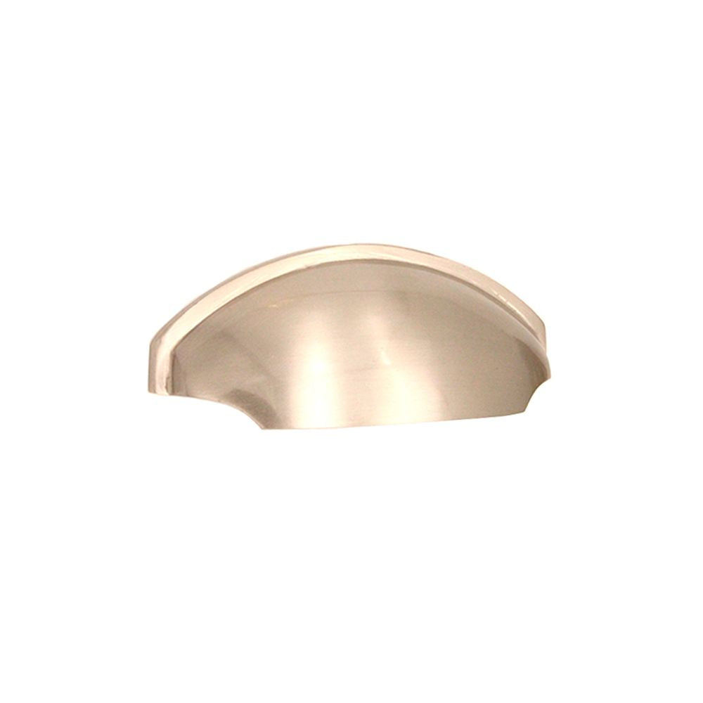 This is an image of Spira Brass - Tulip Cup Drawer Pull Satin Nickel   available to order from trade door handles, quick delivery and discounted prices.