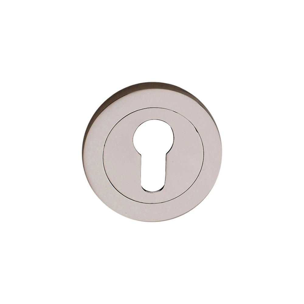 This is an image of Spira Brass - Euro Profile Escutcheon Satin Nickel   available to order from trade door handles, quick delivery and discounted prices.