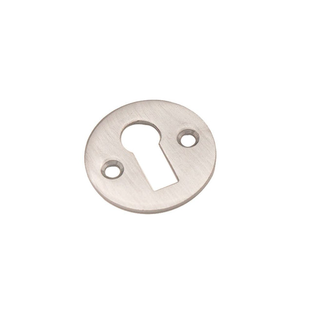 This is an image of Spira Brass - Victorian Key hole Satin Chrome   available to order from trade door handles, quick delivery and discounted prices.