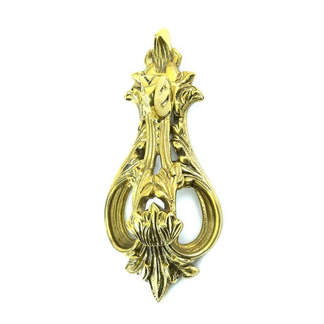 This is an image of Spira Brass - Snella Door Knocker Polished Brass   available to order from trade door handles, quick delivery and discounted prices.