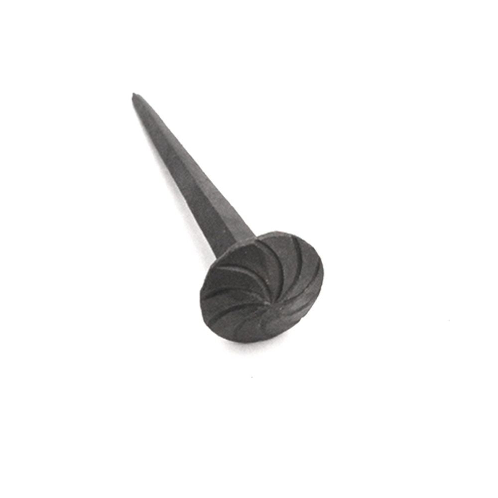 This is an image of Spira Brass - Round Head Iron Nail 1" x 3" Beeswax   available to order from trade door handles, quick delivery and discounted prices.