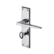 This is an image of a Sorrento - Door Handle for Bathroom Swift Design Polished Chrome Finish, sc-3430-pc that is available to order from Trade Door Handles in Kendal.