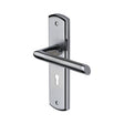 This is an image of a Sorrento - Door Handle Lever Lock Mercury Design Apollo Finish, sc-3500-ap that is available to order from Trade Door Handles in Kendal.