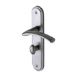 This is an image of a Sorrento - Door Handle for Bathroom Tosca Design Satin Chrome Finish, sc-4330-sc that is available to order from Trade Door Handles in Kendal.