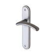 This is an image of a Sorrento - Door Handle Lever Latch Tosca Design Satin Chrome Finish, sc-4360-sc that is available to order from Trade Door Handles in Kendal.