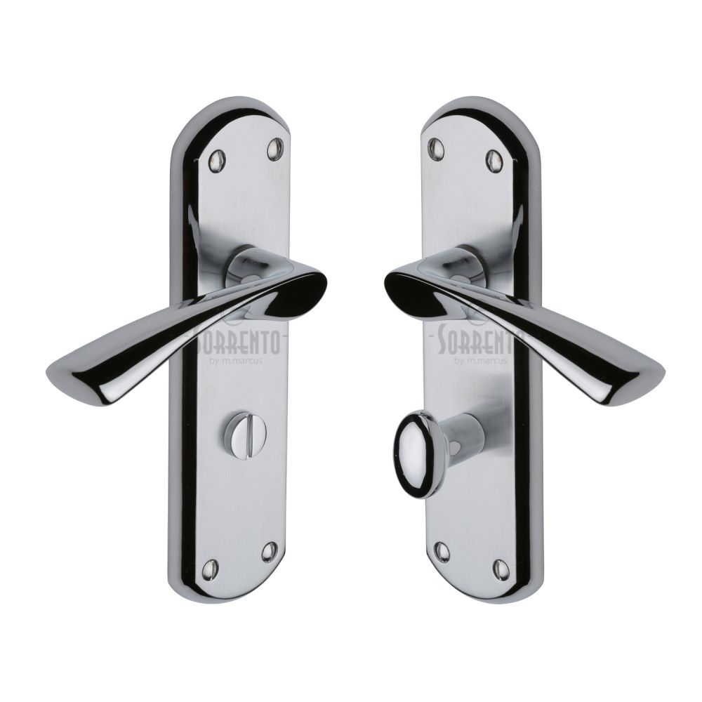 This is an image of a Sorrento - Door Handle Bathroom Atlanta Design Apollo Finish, sc-7630-ap that is available to order from Trade Door Handles in Kendal.