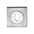 This is an image of a Sorrento - Keyhole Square Escutcheon Apollo Finish, sc-sq0191-ap that is available to order from Trade Door Handles in Kendal.