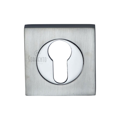 This is a image of a Sorrento - Euro Square Escutcheon Apollo Finish that is available to order from Trade Door Handles in Kendal