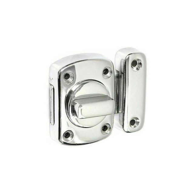 This is an image of Spira Brass - Sigma Bathroom Latch Small Polished Chrome   available to order from trade door handles, quick delivery and discounted prices.