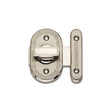 This is an image of Spira Brass - Delta Bathroom Latch Big Satin Nickel   available to order from trade door handles, quick delivery and discounted prices.