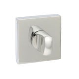 This is an image of Senza Pari WC Turn and Release *for use with ADBCE* on Flush Square Rose - Polis available to order from Trade Door Handles.