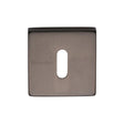 This is an image of a Heritage Brass - Square Key Escutcheon Matt Bronze Finish, sq5002-mb that is available to order from Trade Door Handles in Kendal.