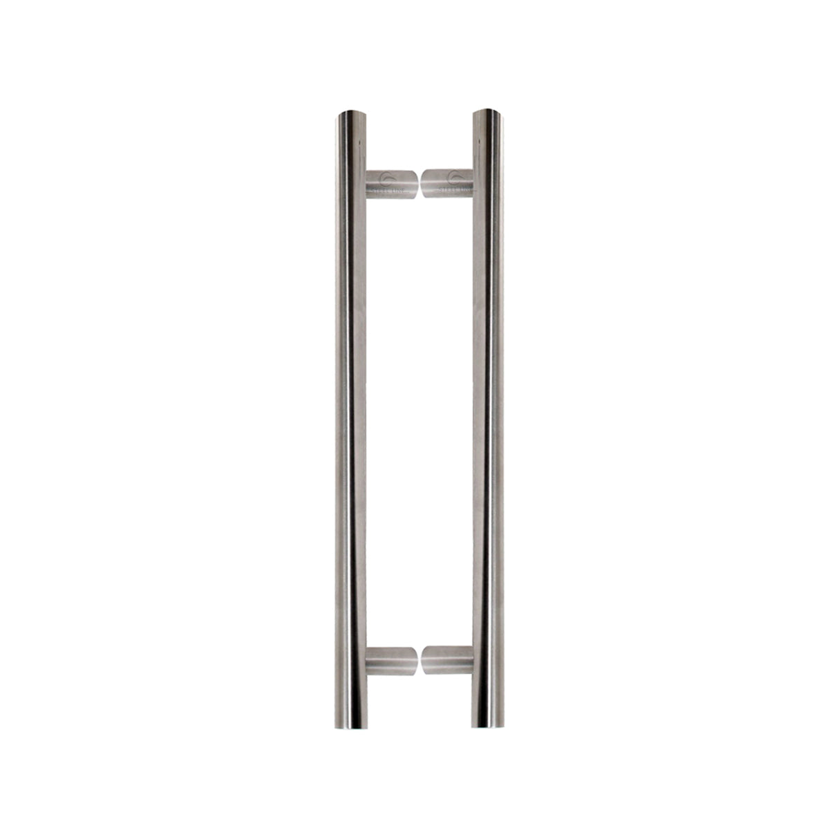 This is an image of a Steel Line Door Pull Handle Back to Back 720mm Satin Stainless Steel finish, ss-t250001r-s that is available to order from Trade Door Handles in Kendal.