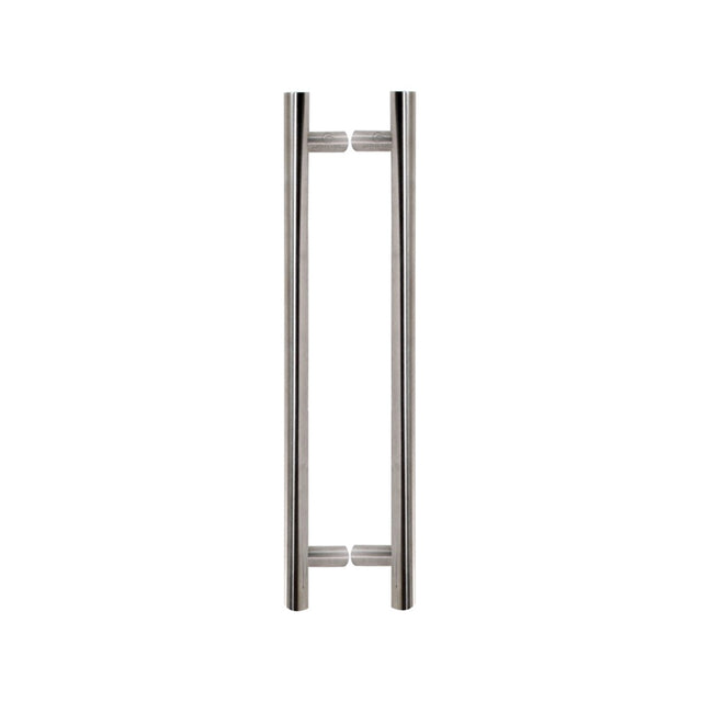 This is an image of a Steel Line T Pull Back to Back 1120mm Satin Stainless Steel finish, ss-t250002r-s that is available to order from Trade Door Handles in Kendal.