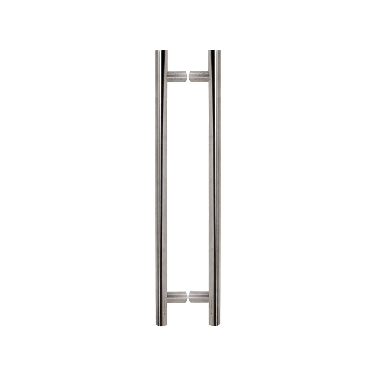 This is an image of a Steel Line T Pull Back to Back 1400mm Satin Stainless Steel finish, ss-t320004r-s that is available to order from Trade Door Handles in Kendal.