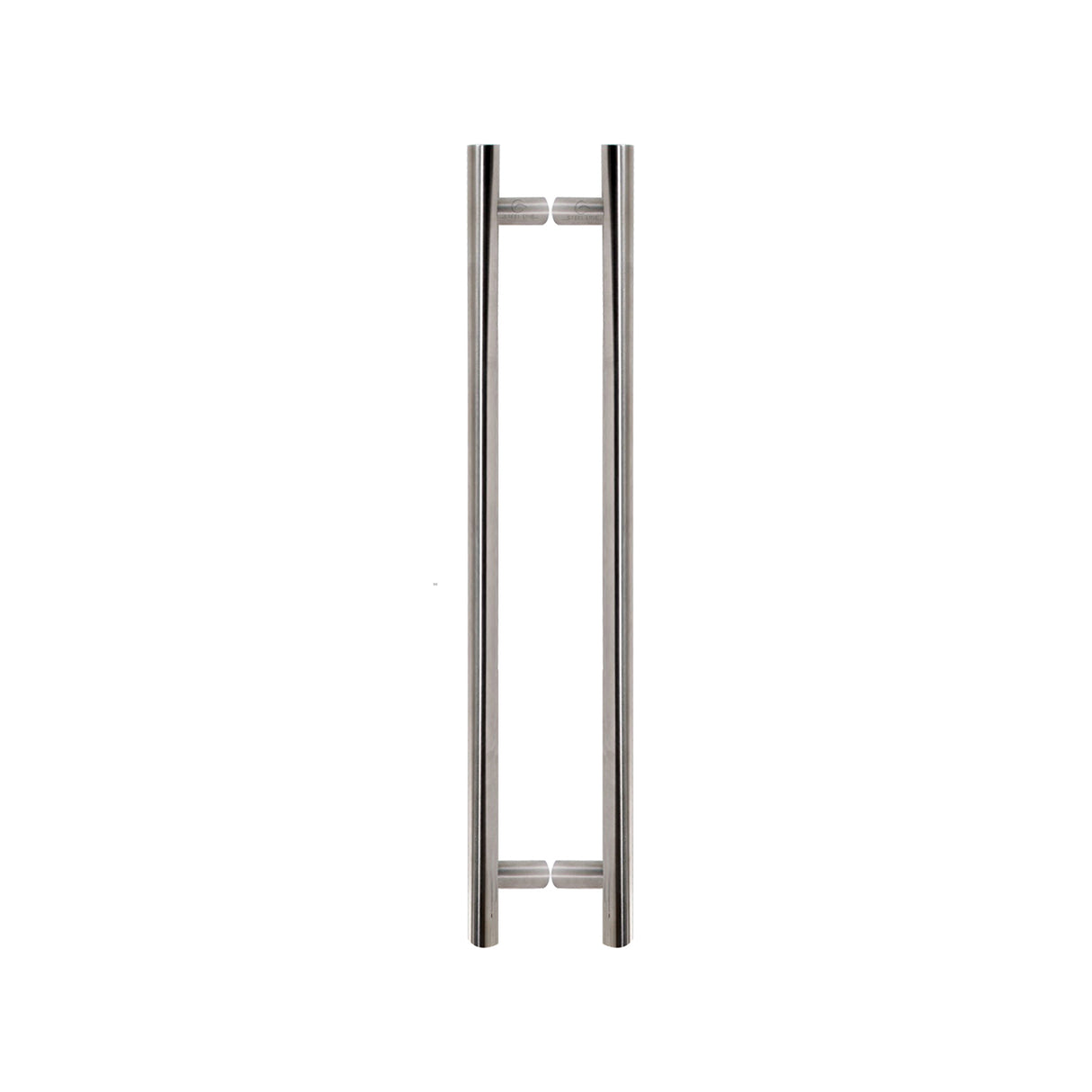 This is an image of a Steel Line T Pull Back to Back 2000mm Satin Stainless Steel finish, ss-t320005r-s that is available to order from Trade Door Handles in Kendal.