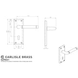 This image is a line drwaing of a Serozzetta - Quaranta Lever on Lock Backplate - Polished Nickel/Satin Nickel available to order from Trade Door Handles in Kendal