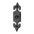 This is an image of a The Tudor Collection - Bell Push Black Iron, tc345 that is available to order from Trade Door Handles in Kendal.