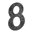 This is an image of a The Tudor Collection - Numeral 8 - 4" Black Iron, tc355-8 that is available to order from Trade Door Handles in Kendal.